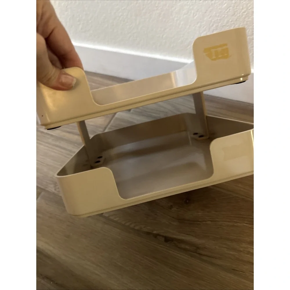 William Sklaroff Radius One Desk Organizer Tray Tan Beige Vintage Mid Century